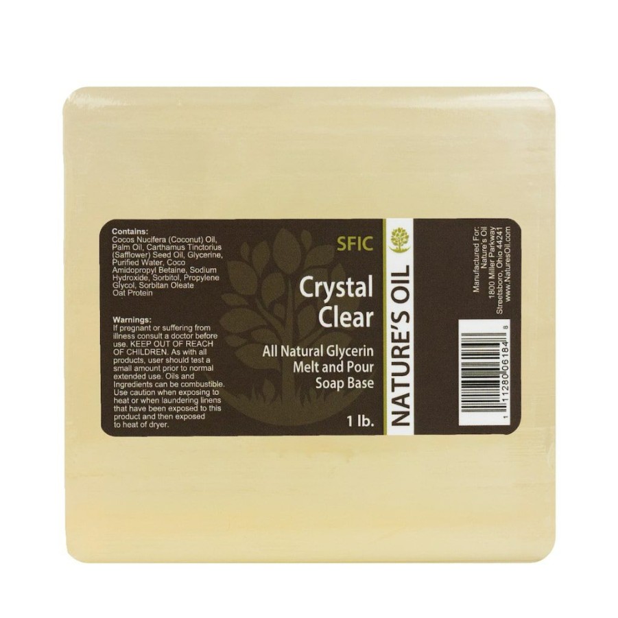 Soap Making * | Wholesale Nature'S Oil All-Natural Melt And Pour Soap Base Crystal Clear