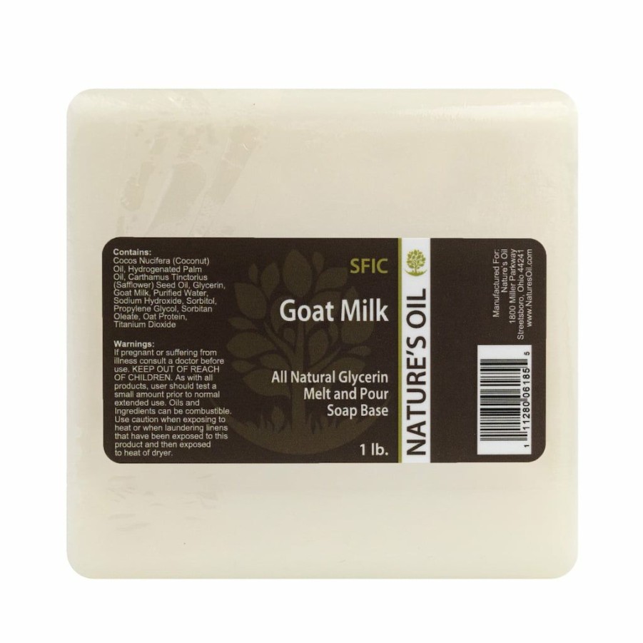 Soap Making * | Best Reviews Of Nature'S Oil All-Natural Goat Milk Melt And Pour Soap Base White