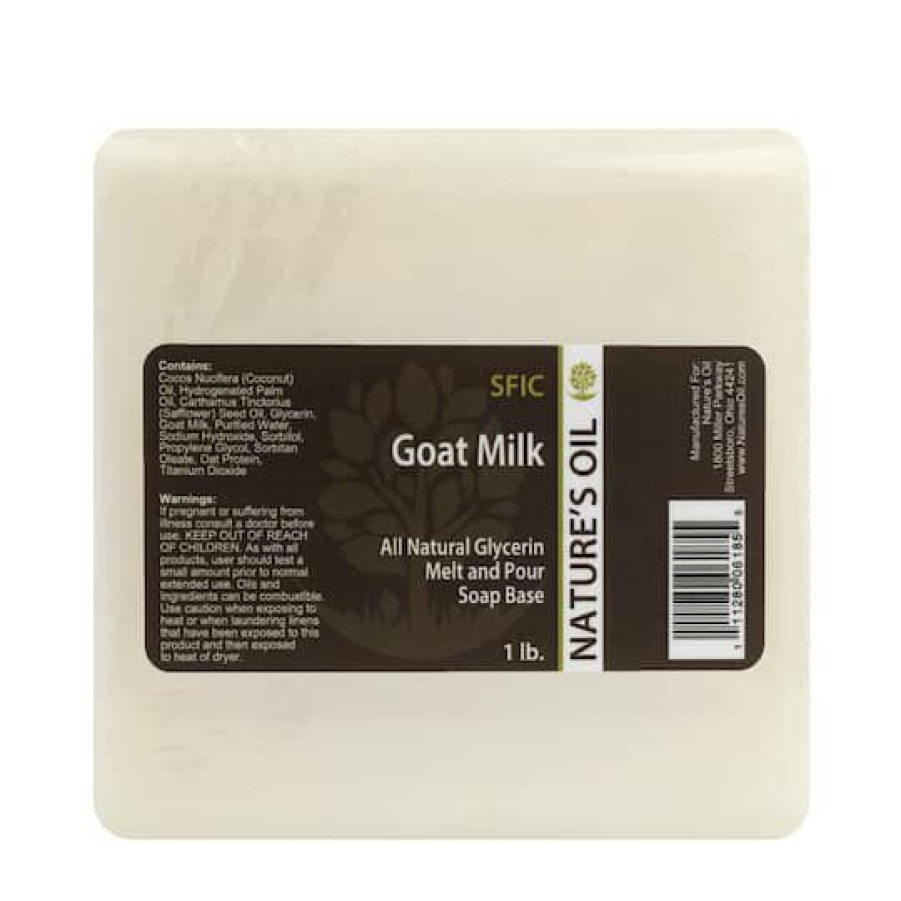 Soap Making * | Best Reviews Of Nature'S Oil All-Natural Goat Milk Melt And Pour Soap Base White