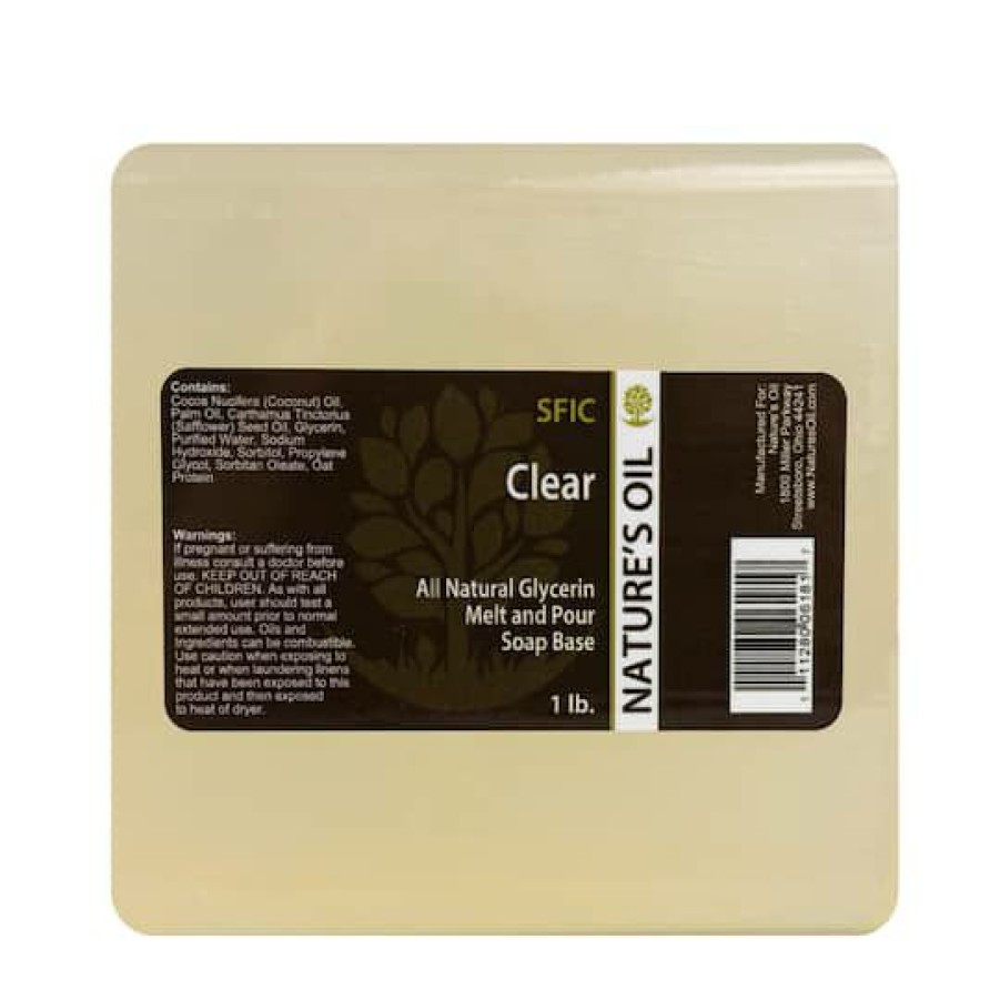 Soap Making * | Budget Nature'S Oil All-Natural Melt And Pour Soap Base Clear