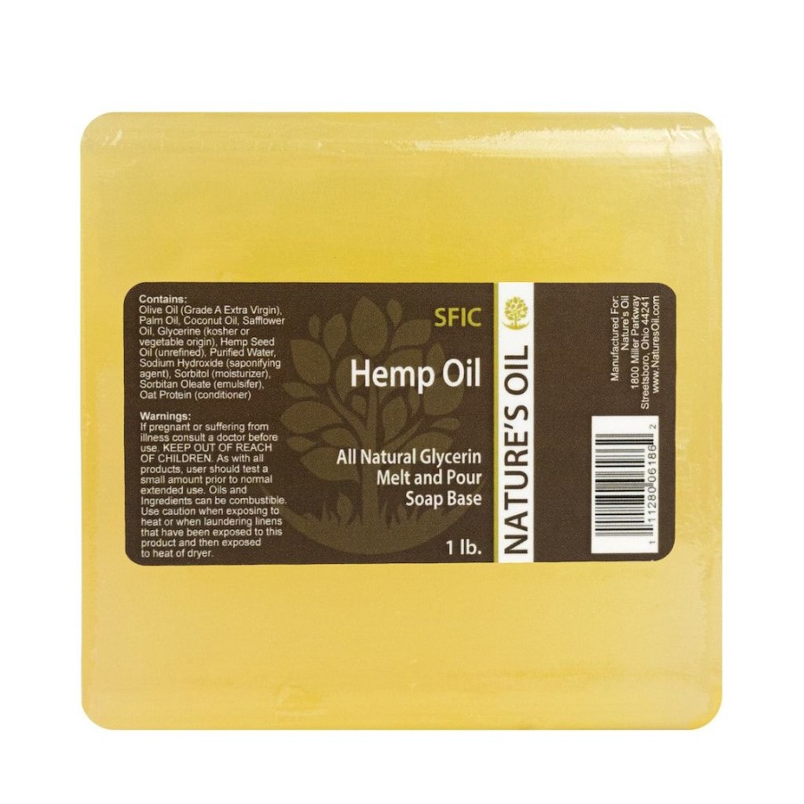 Soap Making * | New Nature'S Oil All-Natural Hemp Oil Melt And Pour Soap Base Green