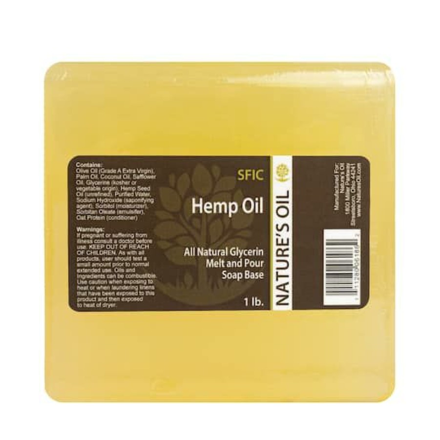 Soap Making * | New Nature'S Oil All-Natural Hemp Oil Melt And Pour Soap Base Green