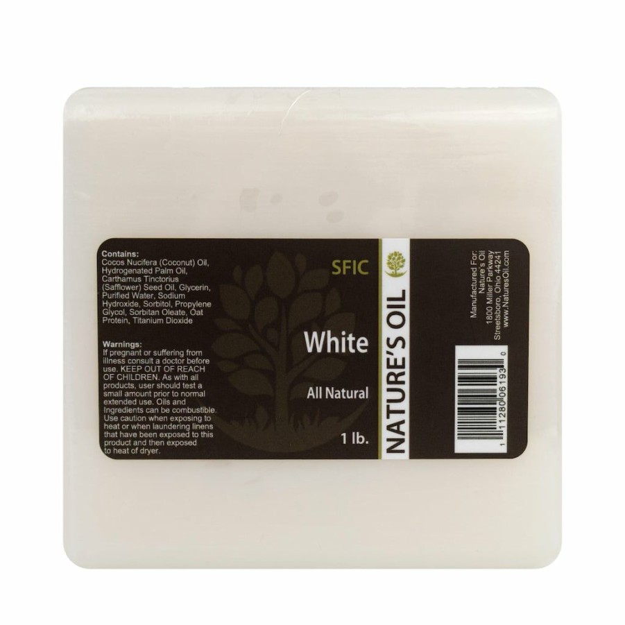 Soap Making * | Best Sale Nature'S Oil All-Natural Melt And Pour Soap Base White