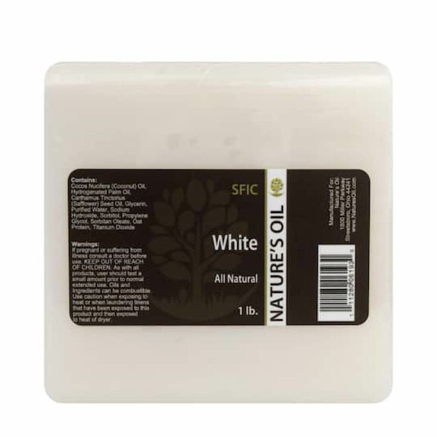 Soap Making * | Best Sale Nature'S Oil All-Natural Melt And Pour Soap Base White